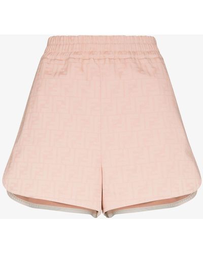 Fendi Ff Track Shorts - Pink