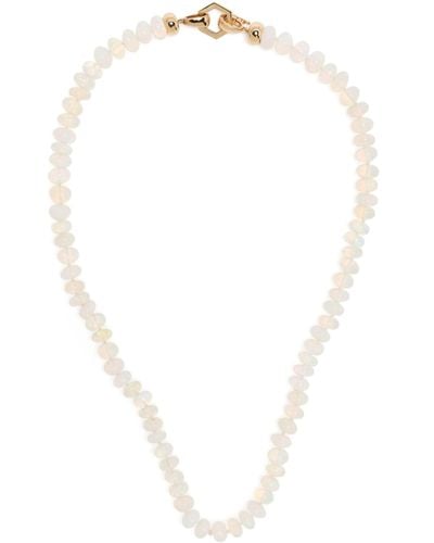 Harwell Godfrey 18kt Gold Opal Necklace - Women's - 18kt Gold - White