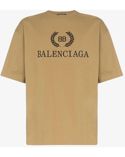 Balenciaga Bb Logo T-shirt - Brown
