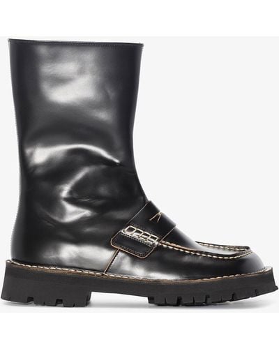 Camper Black Eki Leather Boots