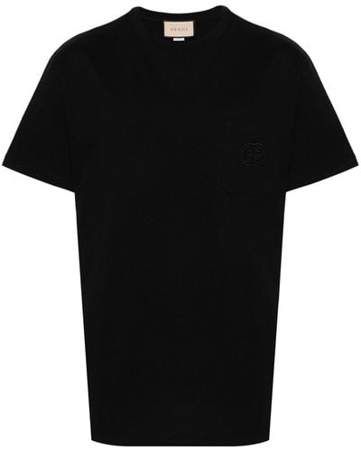 Gucci Cotton Jersey T-shirt With Patch - Black