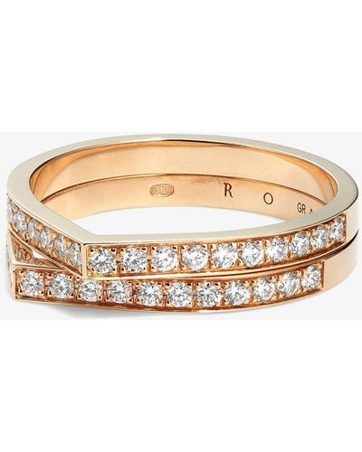 Repossi 18k Rose Gold Antifer Diamond Ring - Women's - 18kt Rose Gold/diamond - Pink