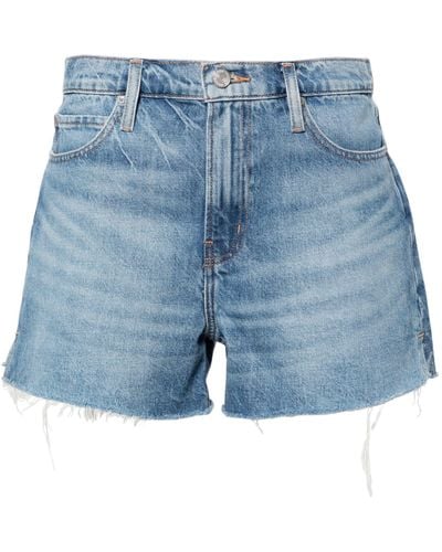 FRAME High-rise Denim Shorts - Women's - Recycled Cotton/regenerative Cotton - Blue
