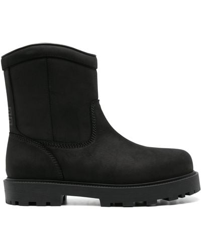 Givenchy Storm Nubuck Leather Ankle Boots - Black