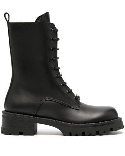 Versace Vagabond Army Boots - Black