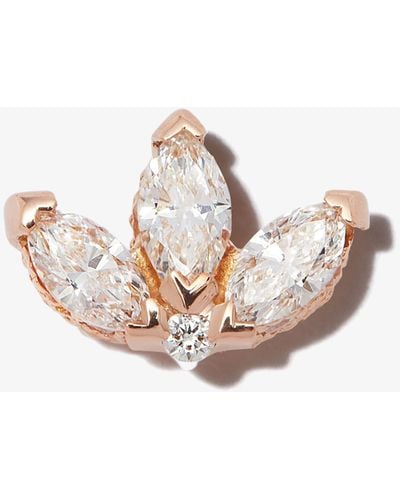 Maria Tash 18k Rose Gold Lotus Diamond Earring - Women's - Diamond/18kt Rose Gold - Pink