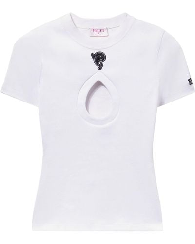 Emilio Pucci Cut-out T-shirt - White