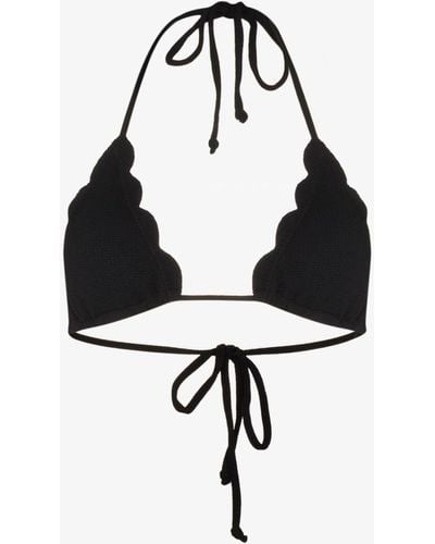 Marysia Swim Broadway Scalloped Bikini Top - Women's - Elastane/polyamide - Black