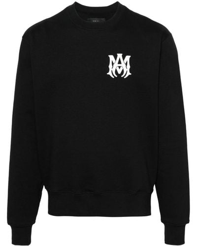 Amiri Ma-print Cotton Sweatshirt - Men's - Cotton - Black