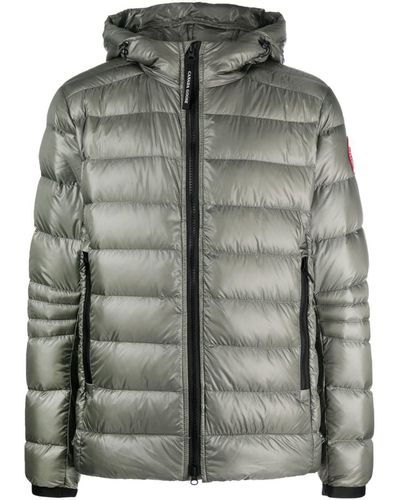 Canada Goose Crofton Hooded Quilted Jacket - Grey