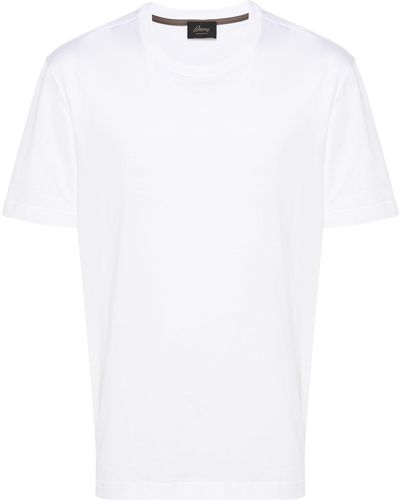 Brioni Crew Neck Cotton T-shirt - White