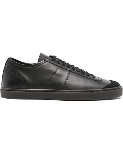Lemaire Linoleum Leather Sneakers - Black