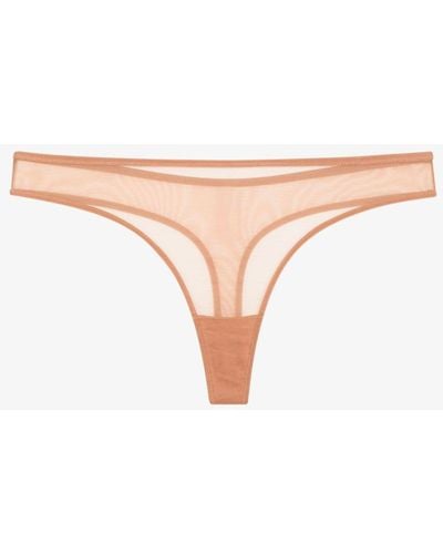 Agent Provocateur Lucky Sheer Thong - Women's - Polyamide/spandex/elastane - Natural