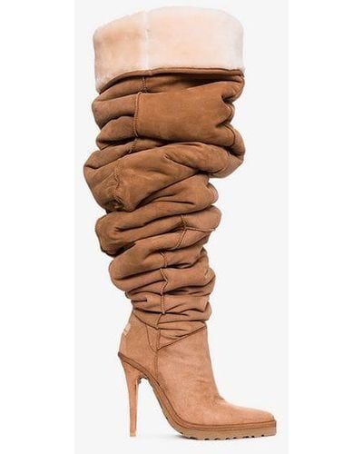 Y. Project Brown UGG 110 UGG Slouch Fit Stiletto Boots
