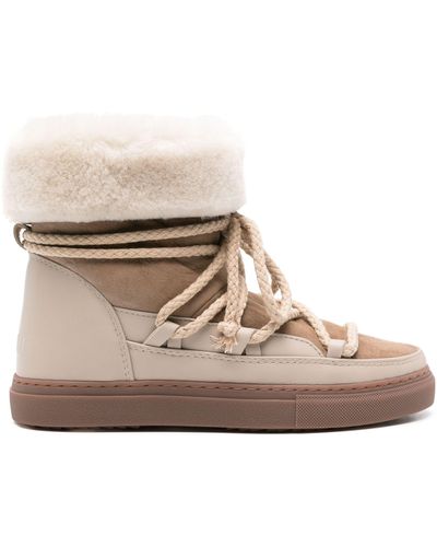 Inuikii Shearling-trimmed Snow Boots - Brown
