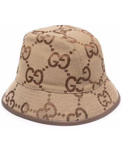 Gucci Jumbo GG Cloche Hat - Natural