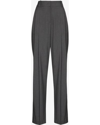 Frankie Shop Gelso Straight-leg Trousers - Women's - Rayon/tm/wool - Grey