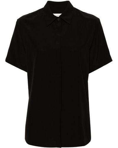 Matteau Point-collar Silk Shirt - Women's - Silk - Black