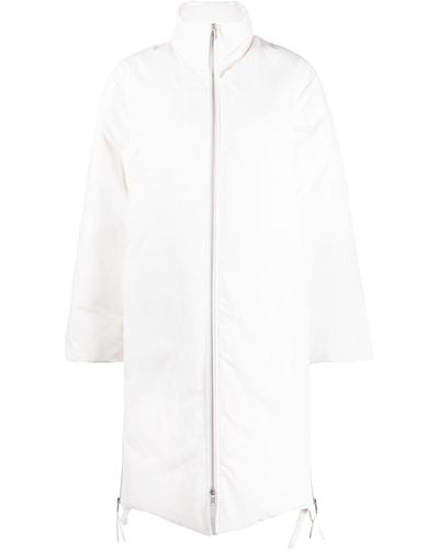 Jil Sander High-neck Padded Coat - White