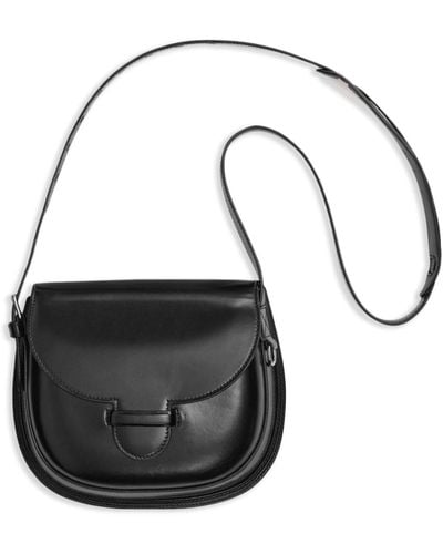 Lemaire Cartridge Leather Shoulder Bag - Unisex - Calf Leather - Black