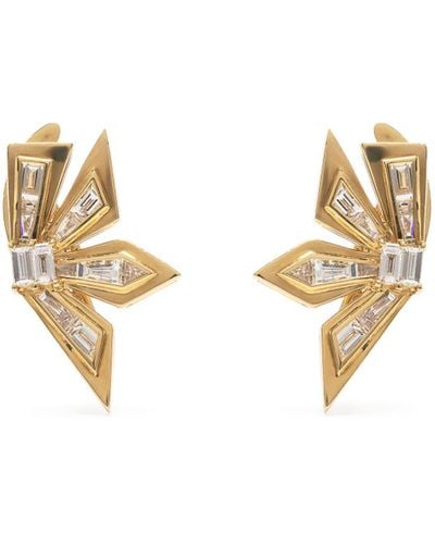 Stephen Webster 18k Yellow Cascade Diamond Earrings - Metallic