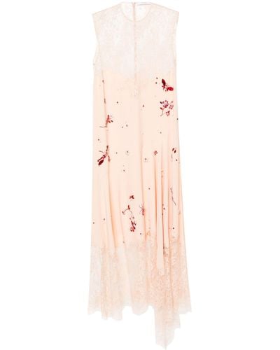 Erdem Lace-panelled Slip Dress - Pink