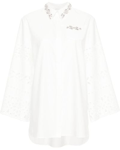 Huishan Zhang Logan Embellished Shirt - White