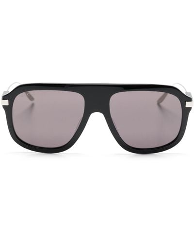 Gucci Pilot-frame Acetate Sunglasses - Black