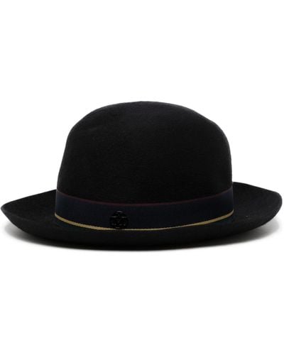 Maison Michel Joseph Wool Trilby Hat - Black
