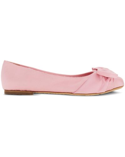 Ferragamo Vara Bow-detailing Leather Loafers - Pink