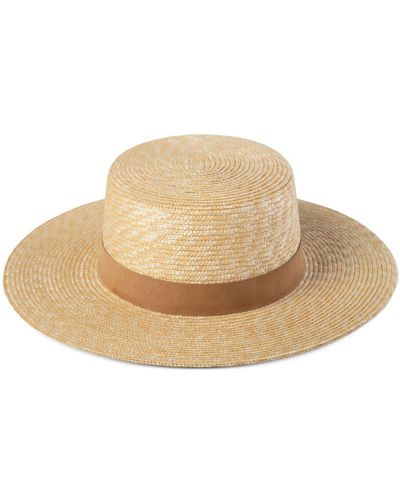 Lack of Color Neutral The Spencer Straw Sun Hat - Women's - Straw/fabric - Natural