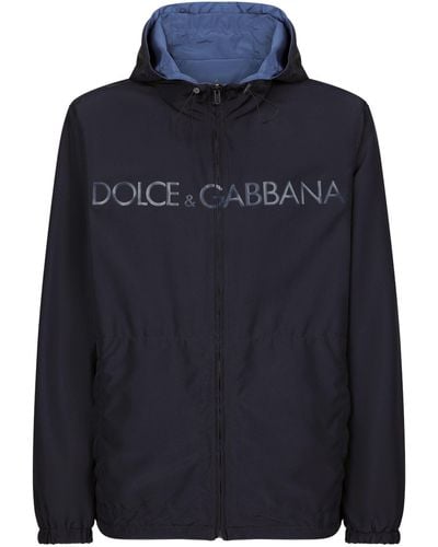 Dolce & Gabbana Reversible Hooded Jacket - Blue