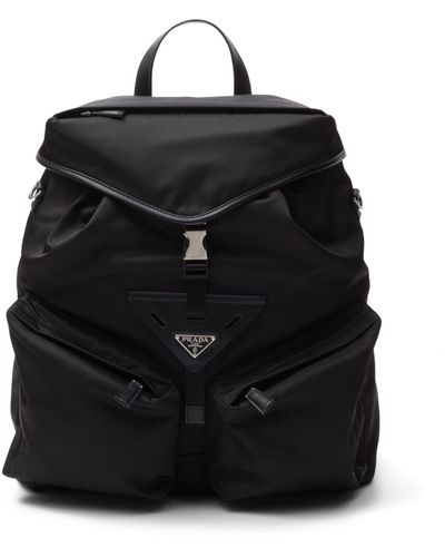 Prada Re-nylon Backpack - Black