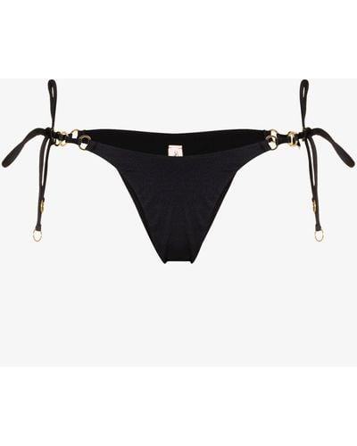 Agent Provocateur Ashia Side Tie Bikini Bottoms - Women's - Polyamide/elastane/polyester - Black