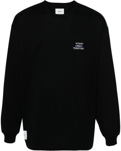 WTAPS Logo-embroidered Sweatshirt - Black