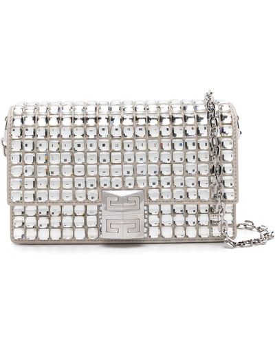 Givenchy Neutral 4g Small Satin Cross Body Bag - White