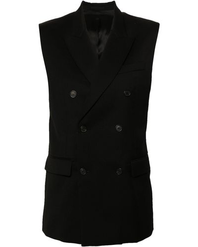 Wardrobe NYC Double-breasted Waistcoat - Black