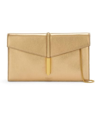 DeMellier London Tokyo Leather Clutch Bag - Natural