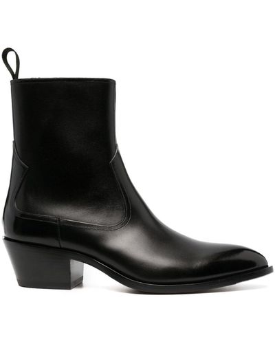 Bally Gaiman 55mm Leather Ankle Boots - Black