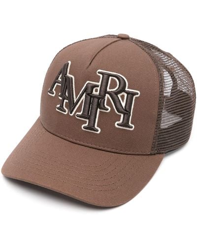 Amiri Logo-embroidered Baseball Cap - Men's - Cotton/lyocell/polyester - Brown