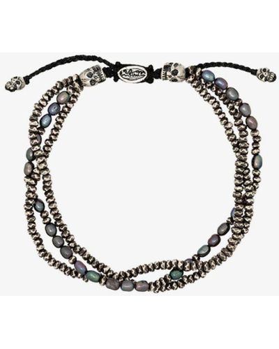 M. Cohen Sterling Layered Pearl Bracelet - Metallic