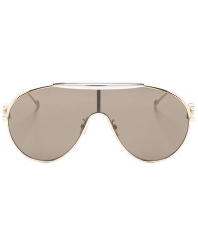 Loewe -tone Spoiler Pilot-frame Sunglasses - Unisex - Metal (other) - Metallic