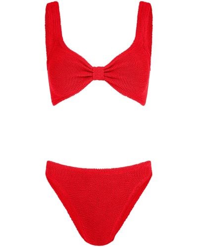 Hunza G Bonnie Crinkle Bikini - Women's - Lycra/nylon - Red