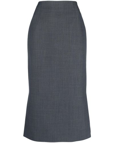 ShuShu/Tong High-waisted Pencil Skirt - Gray