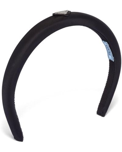 Prada Re-nylon Logo Headband - Black