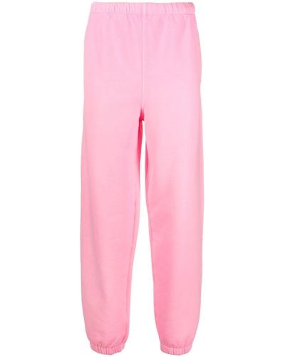 ERL Raised-logo Fleece Track Trousers - Pink
