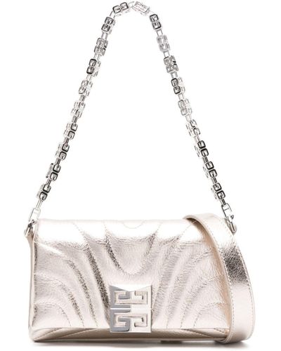 Givenchy Gold-tone 4g Leather Shoulder Bag - Women's - Calf Leather - Natural