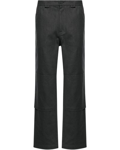 GR10K Replicated Cotton Trousers - Men's - Cotton - Black