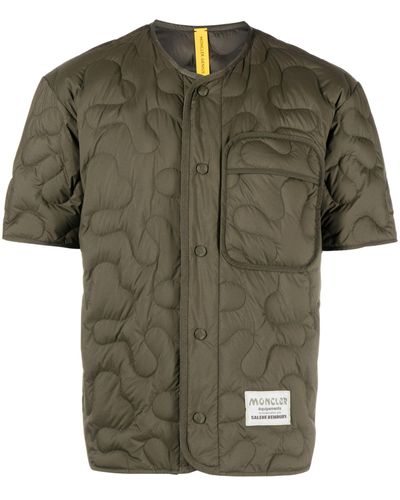 Moncler Genius X Salehe Bembury Quilted Shirt Jacket - Unisex - Polyamide/polyester/feather Down - Green