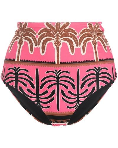 Johanna Ortiz Mahaba High-waisted Bikini Bottoms - Pink
